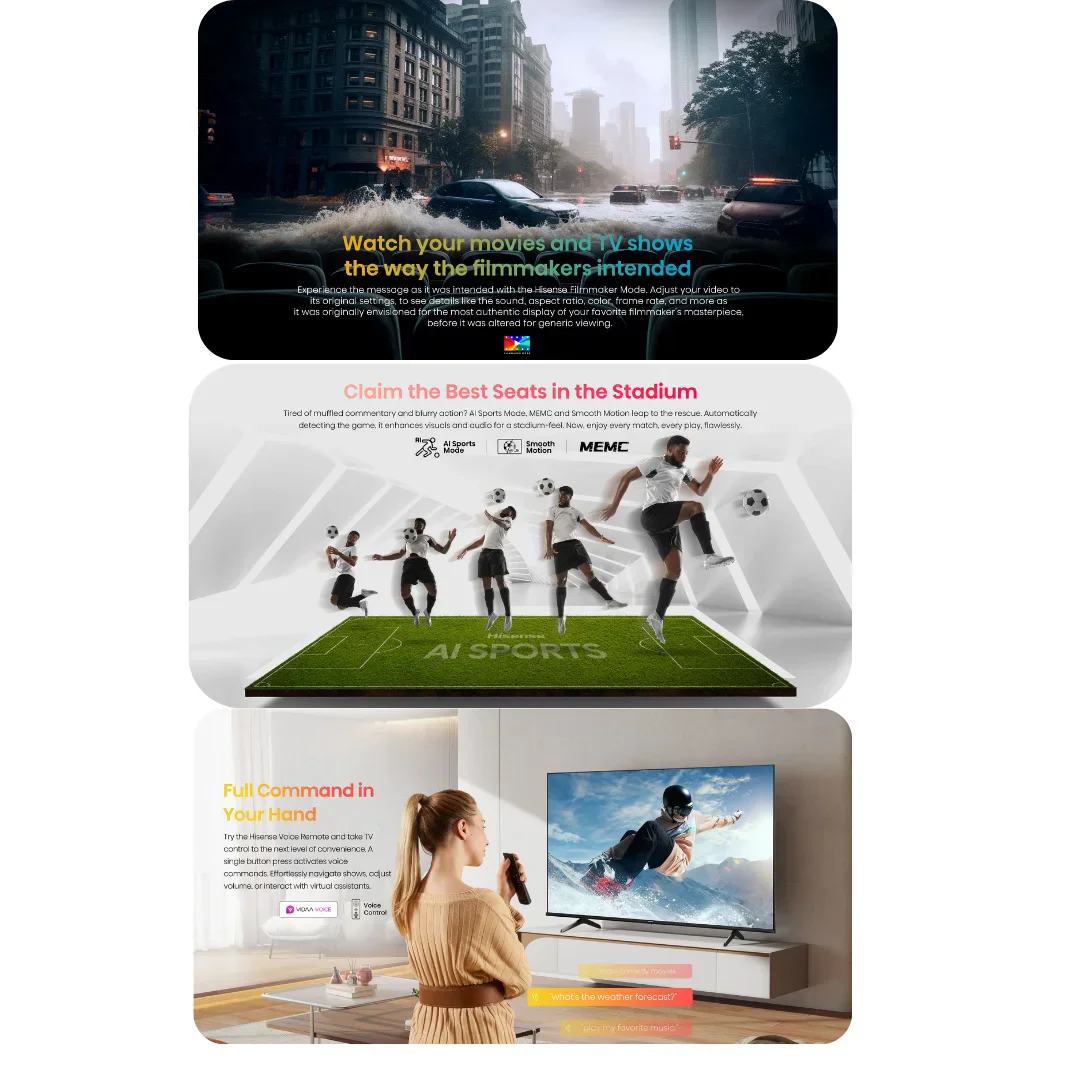 �������� ���� ������ 100 ���� Hisense 100E79NQ QLED SMART 4K