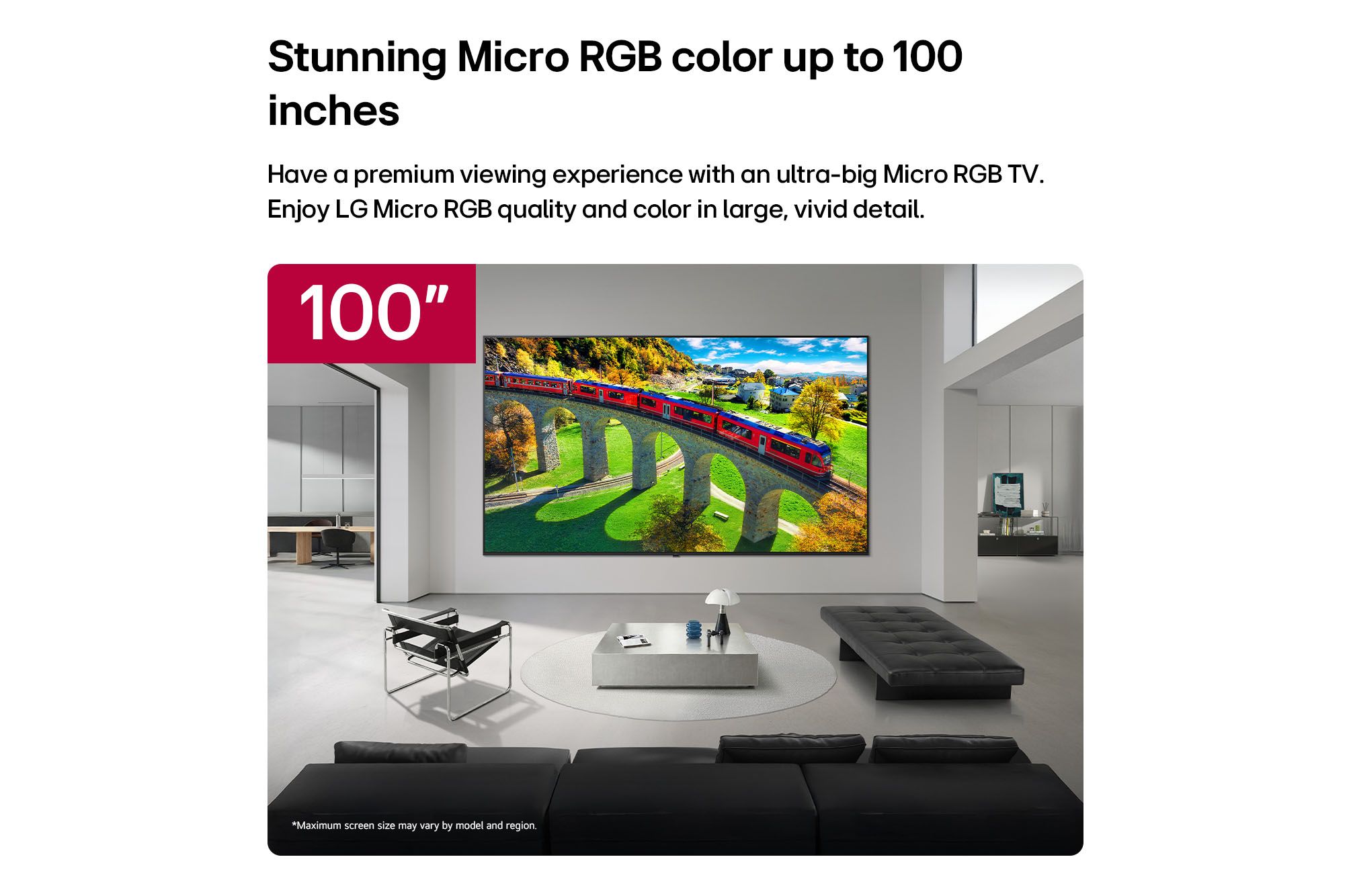 �������� ���� 100 ���� LG 100MRGB95B6 AI TV SMART 4K