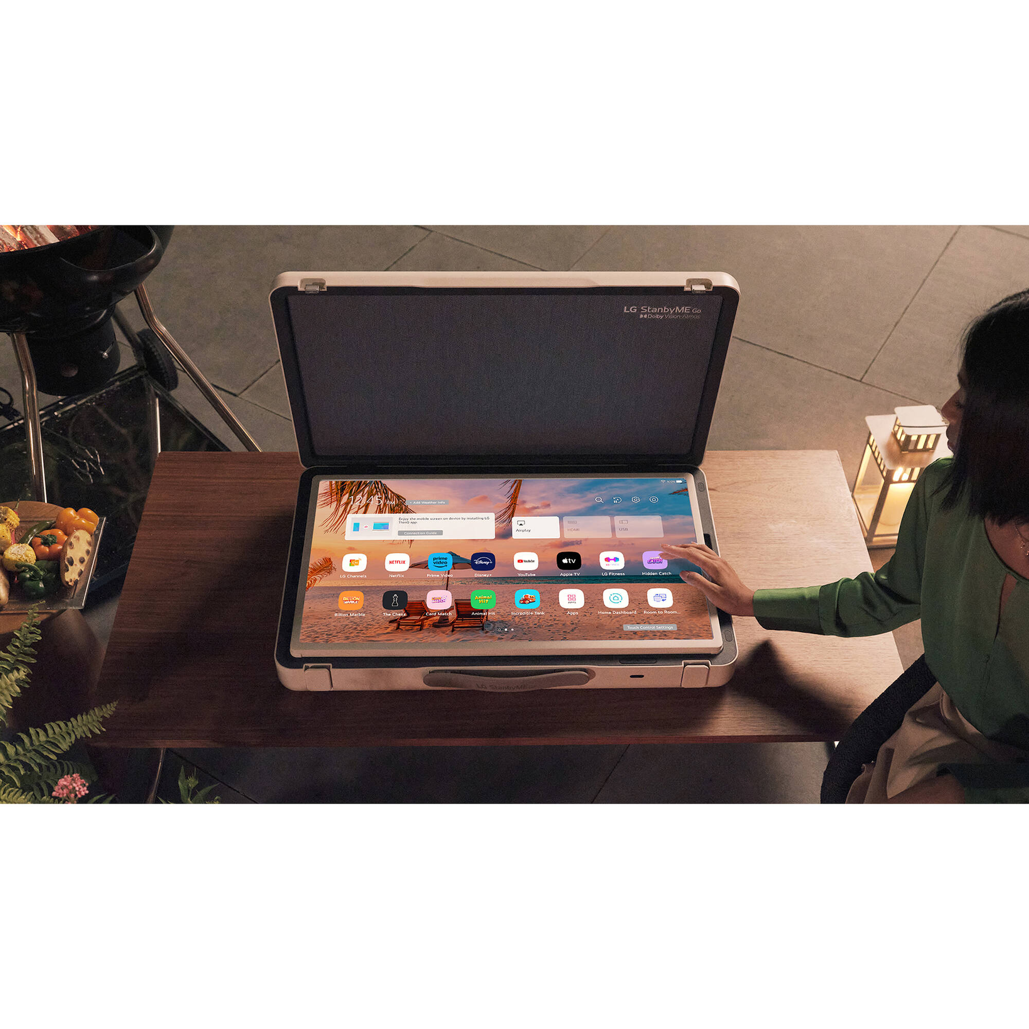 ��� ��� 27 ���� ����� ������ ����� LG 27LX5QKNA FHD Touch Smart STAND BY ME GO