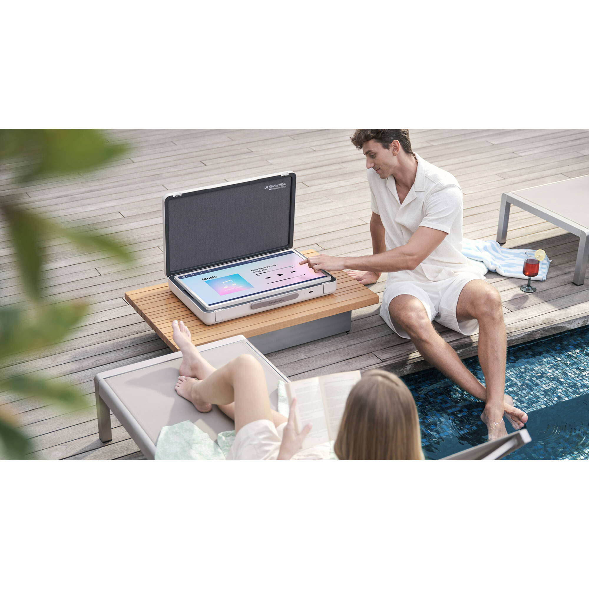 ��� ��� ��� ���� 27 ���� ����� ������ ����� LG 27LX5QKNA FHD Touch Smart STAND BY ME GO * ���� ����� ������ STANBYME 7PL*