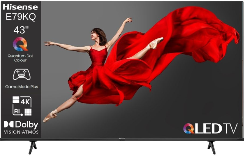 טלוויזיה חכמה הייסנס 43 אינץ Hisense 43E79KQ SMART 4K טלוויזיה חכמה הייסנס 43 אינץ Hisense 43E79KQ SMART 4K