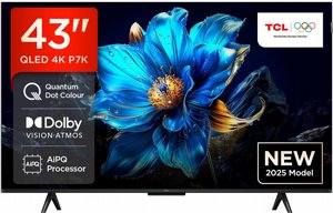 טלוויזיה 43 אינץ TCL 43P7K QLED 4K SMART Android טלוויזיה 43 אינץ TCL 43P7K QLED 4K SMART Android