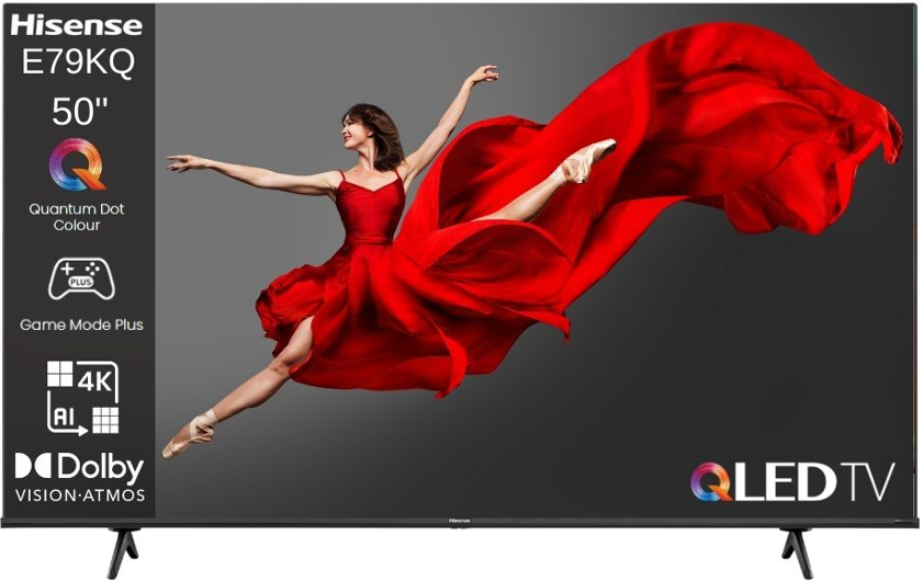 טלוויזיה חכמה הייסנס 50 אינץ Hisense QLED 50E79KQ SMART 4K טלוויזיה חכמה הייסנס 50 אינץ Hisense QLED 50E79KQ SMART 4K