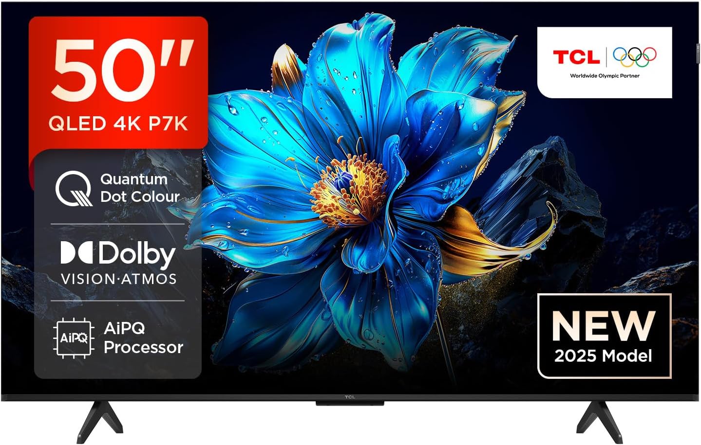 טלוויזיה 50 אינץ TCL 50P7K QLED 4K SMART Android טלוויזיה 50 אינץ TCL 50P7K QLED 4K SMART Android