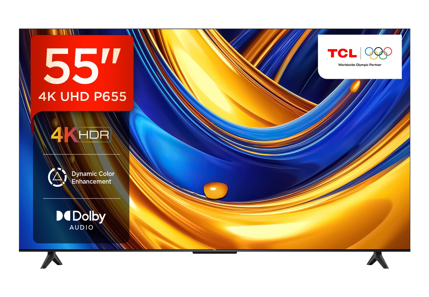 טלוויזיה 55 אינץ TCL 55P655 4K SMART Android טלוויזיה 55 אינץ TCL 55P655 4K SMART Android