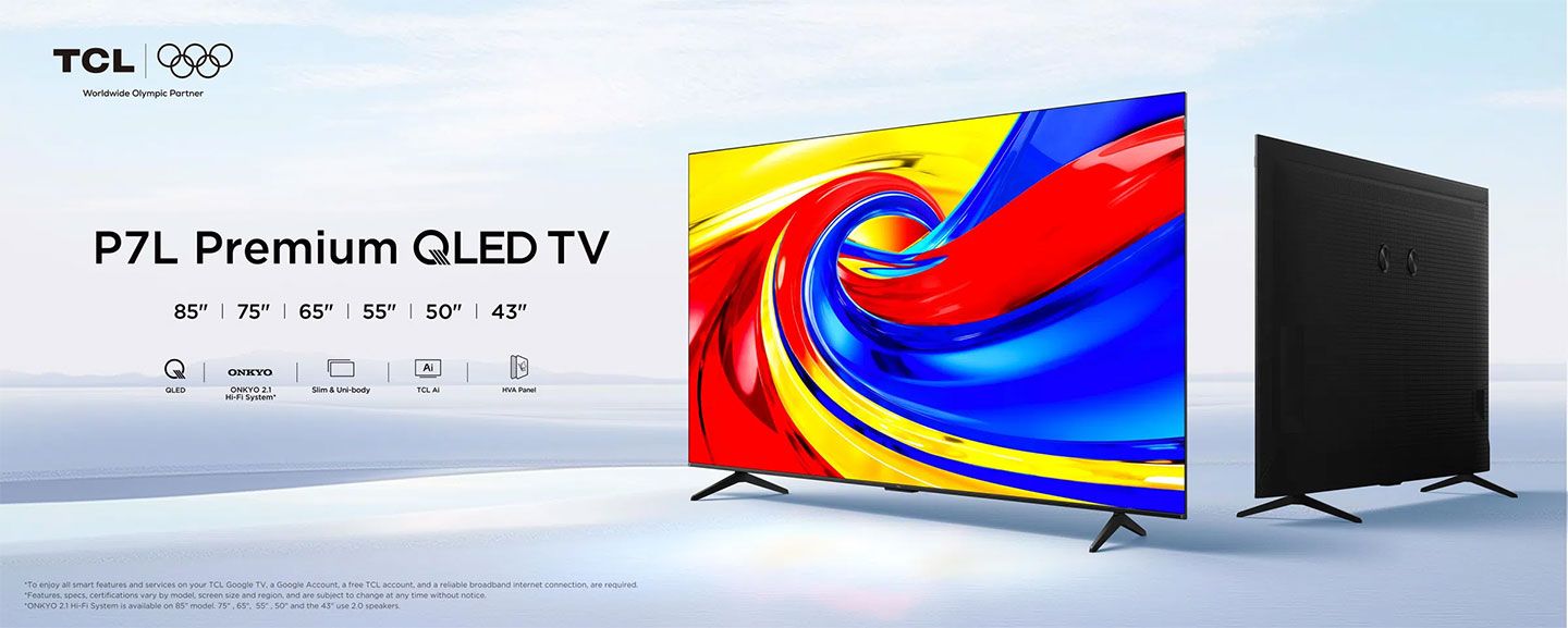 �������� 55 ���� TCL 55P7L QLED AI Android TV 4K SMART *����� ����*