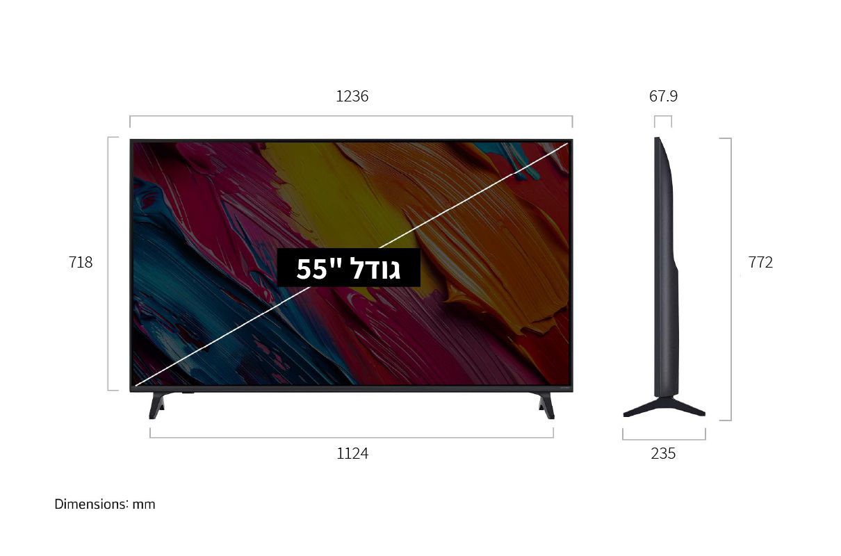 ��� 55 ���� LG 55QNED70A6A AI TV SMART 4K