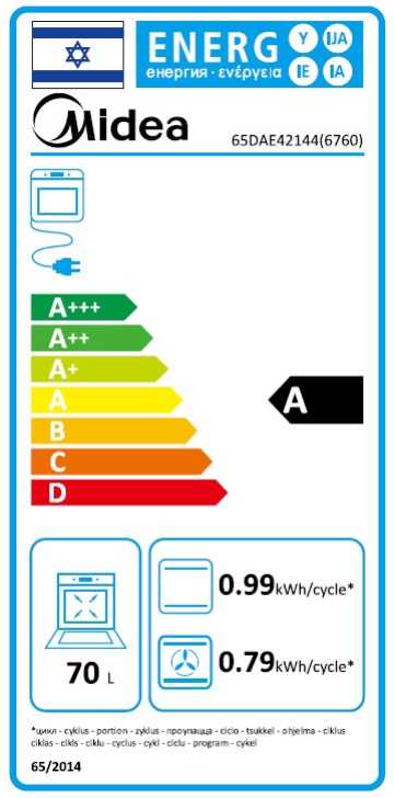 ���� ����� ���� ����� ������� Midea 65DAE42144