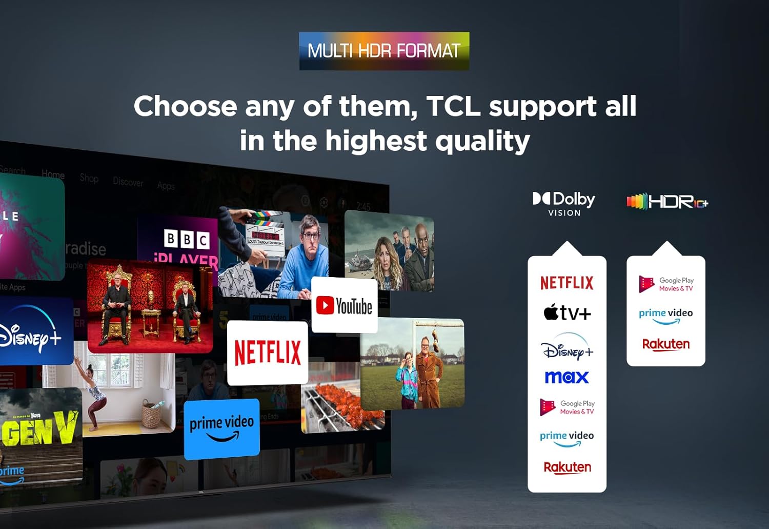 �������� 65 ���� TCL 65P8K QLED 4K SMART Android AI TV