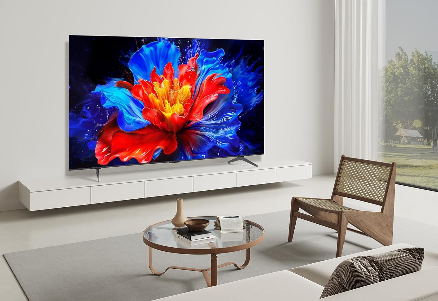 �������� 65 ���� TCL 65P8K QLED 4K SMART Android AI TV