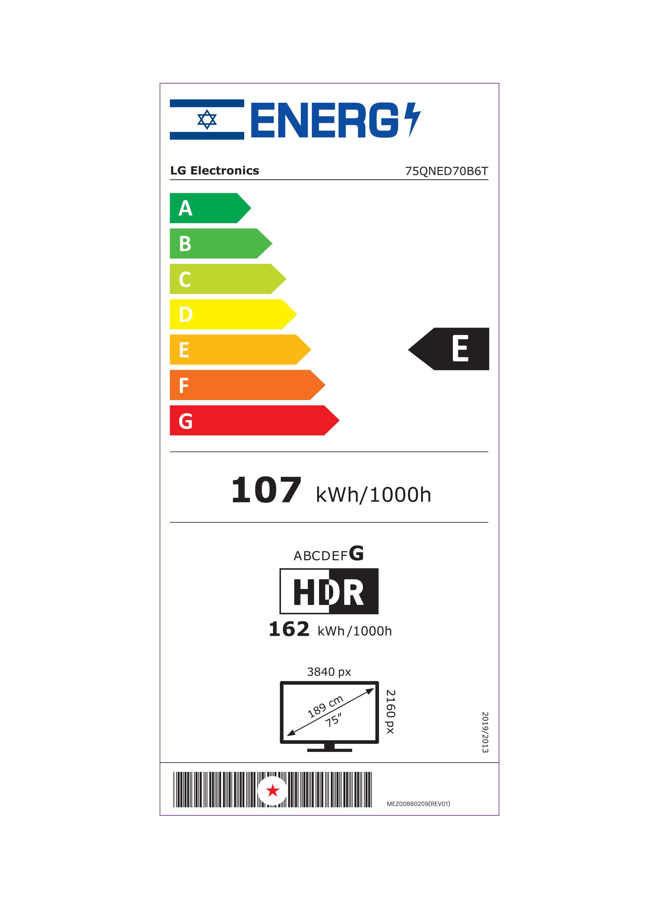 LG 75QNED70B6T MiniLED