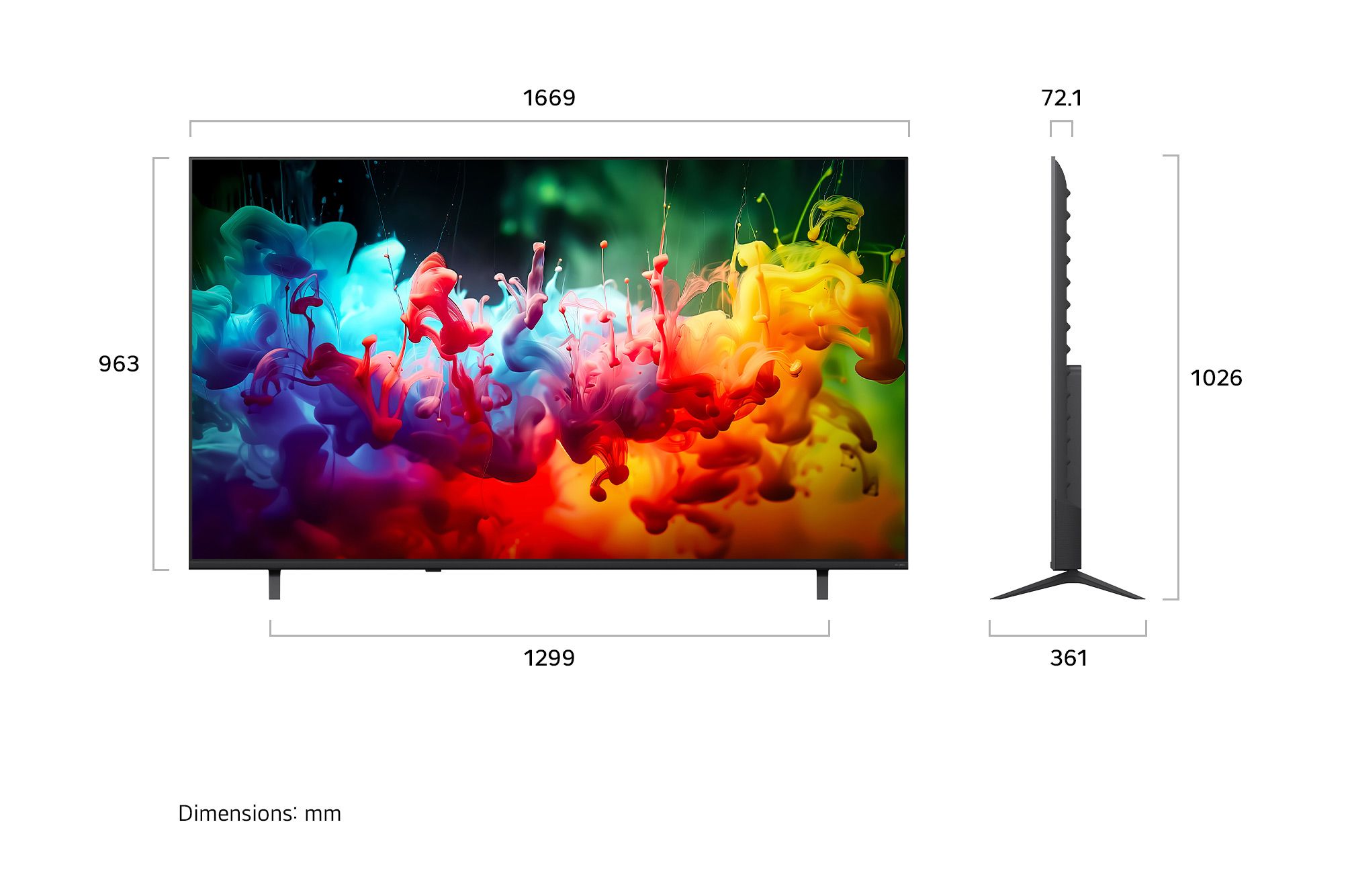75 ���� �� �� LG 75QNED70B6T MiniLED