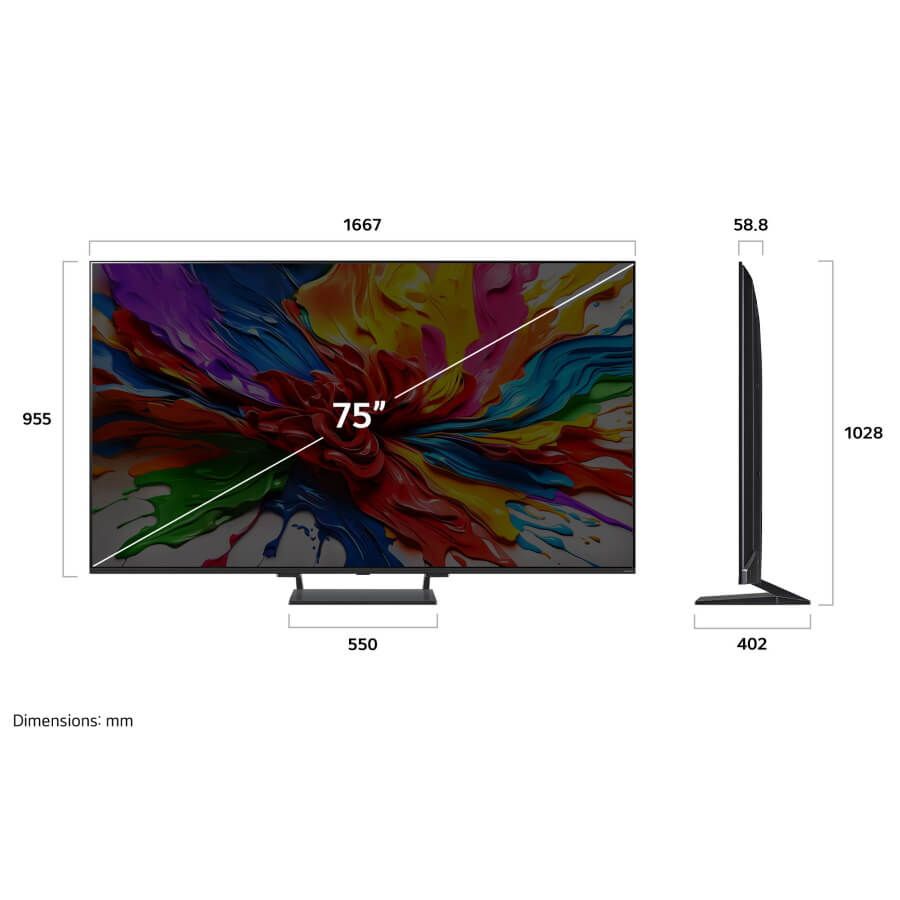 ��� 75 ���� LG QNED MiniLED AI TV SMART 4K 75QNED93A6A