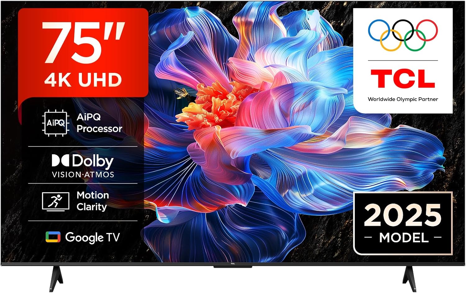 טלוויזיה 75 אינץ TCL 75V6C 4K SMART AI TV טלוויזיה 75 אינץ TCL 75V6C 4K SMART AI TV