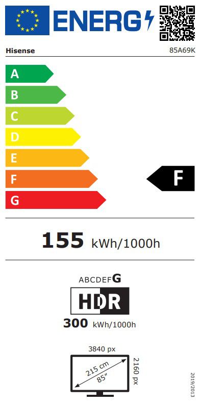 �������� ���� ������ 85 ���� Hisense 85A69N SMART 4K