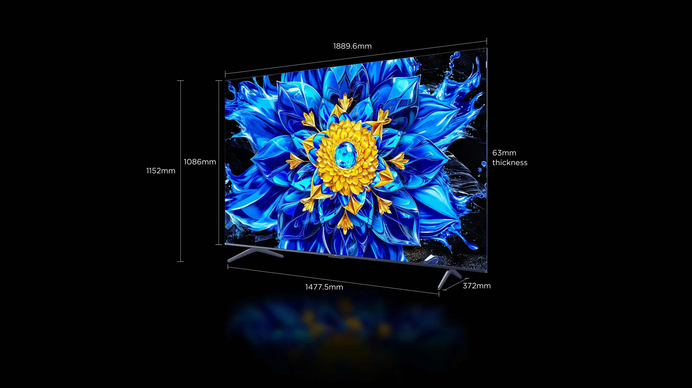 �������� 85 ���� TCL 85P8L 144Hz QD-Mini LED 4K SMART Android AI TV