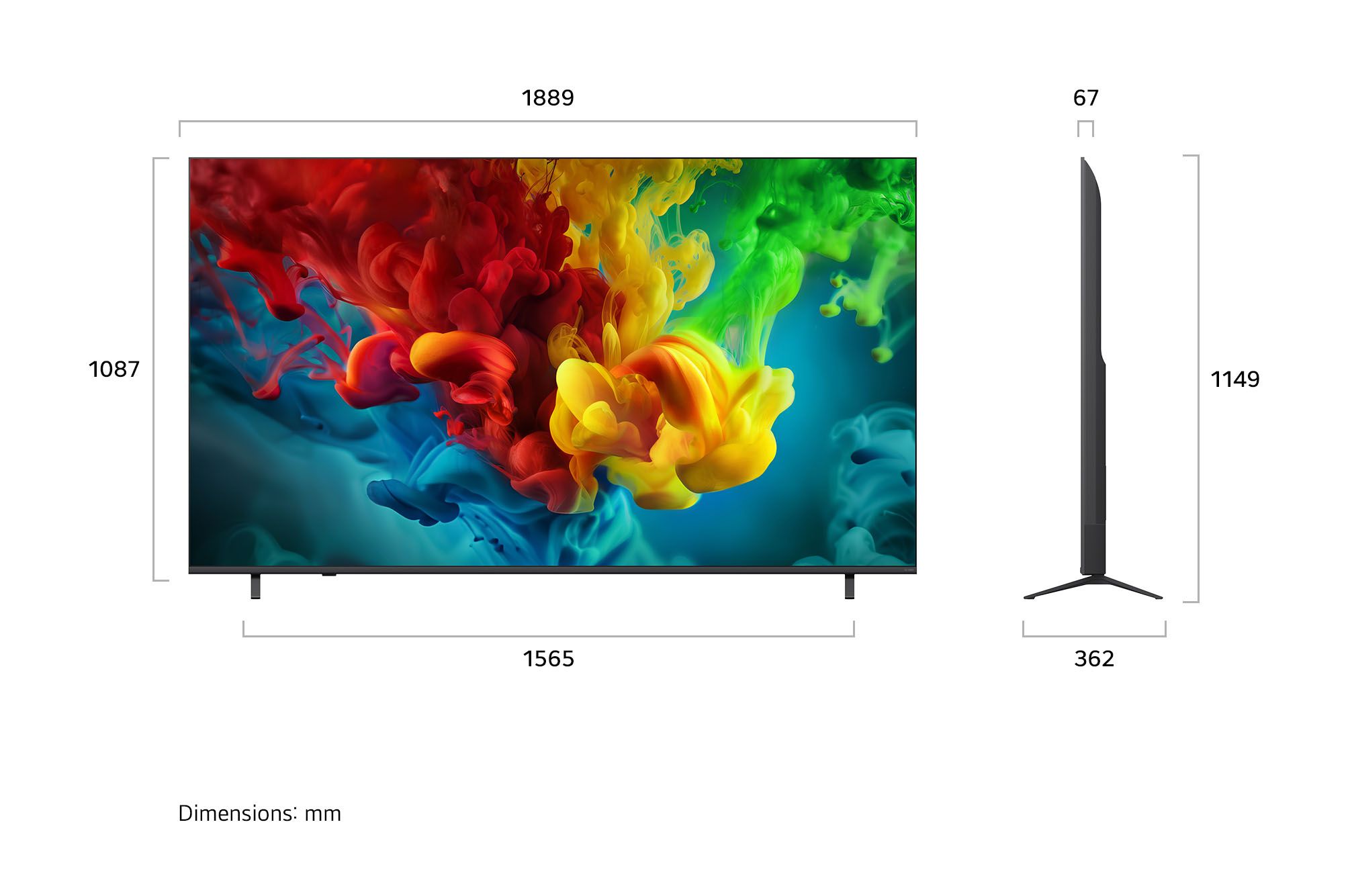 �������� ���� 85 ���� LG 85QNED84B6T MiniLED AI TV SMART 4K *����� ����*