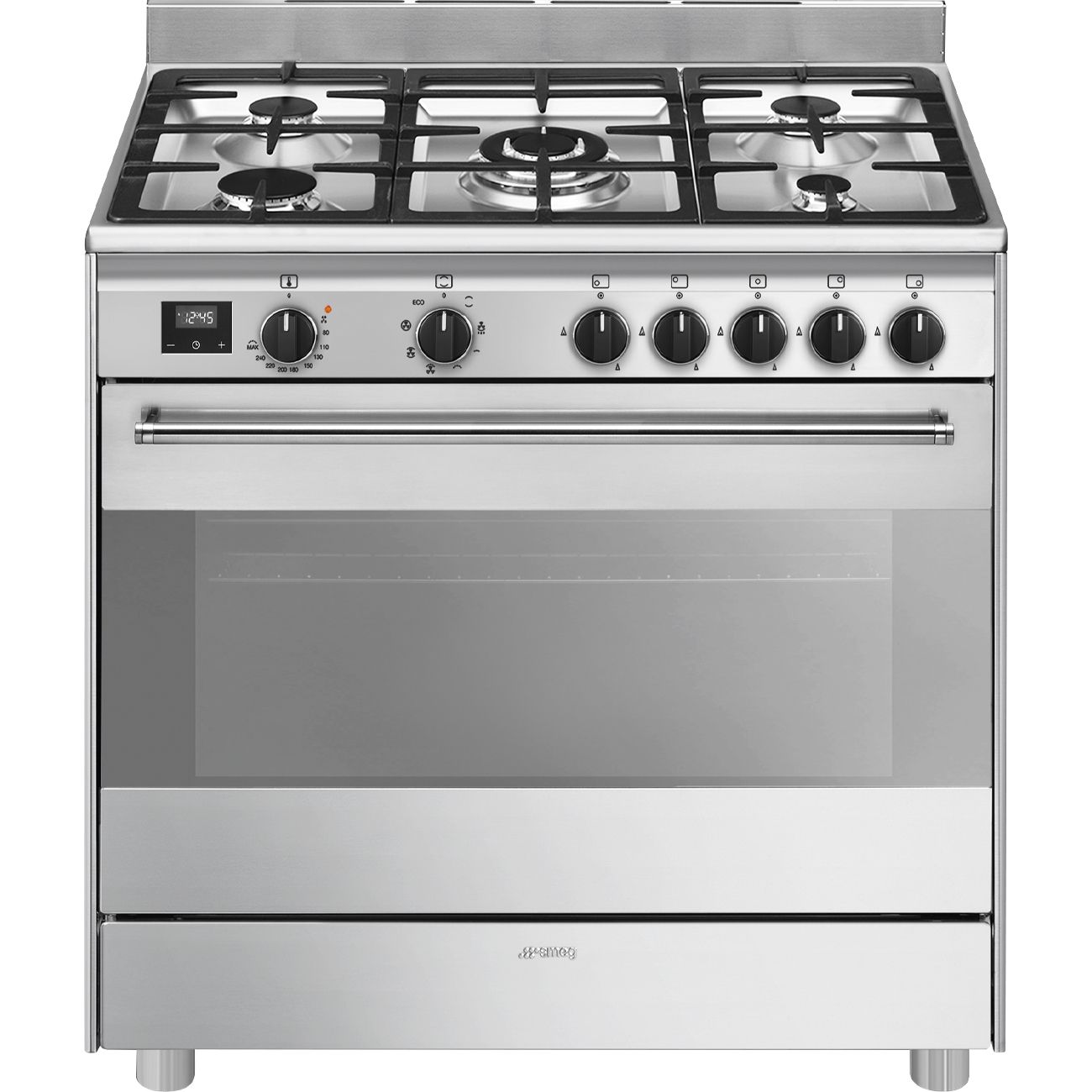 תנור משולב כיריים גז 90 ס"מ נירוסטה מוברשת SMEG BG91 תנור משולב כיריים גז 90 ס"מ נירוסטה מוברשת SMEG BG91