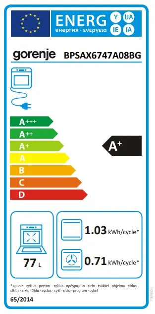 ���� ���� ������� ������� ������ ����� ���� ������� Gorenje ADVANCED BPSAX6747A08BG *����� ����*