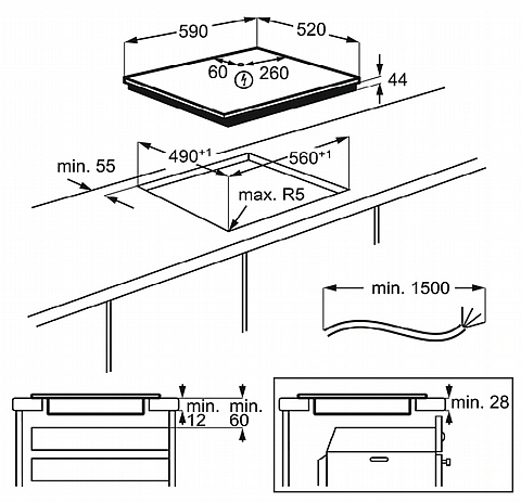 ������ ��������� 60 �"� ���������� Electrolux EIV644