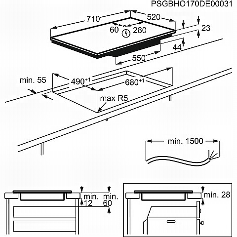 ������ ��������� 70 �"� ���������� Electrolux MULTIZONE EIV744