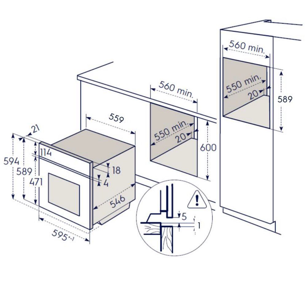 ���� ���� 71 ���� �������� ���������� ������� Electrolux EOP6526X Borderless Design *����� ������*