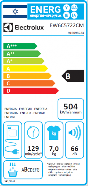 ����� ����� ���������� Electrolux EW6C5722CM