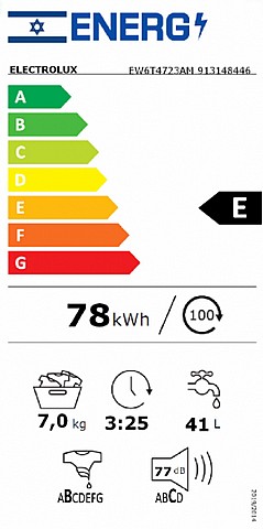 ����� ����� ��� ����� 7 �"� 1200 ��"� ���������� ELECTROLUX EW6T4723AM