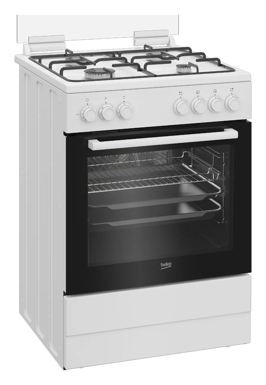 תנור משולב כיריים גז (60 ס"מ) בקו Beko FSE62122DWDSL תנור משולב כיריים גז (60 ס"מ) בקו Beko FSE62122DWDSL