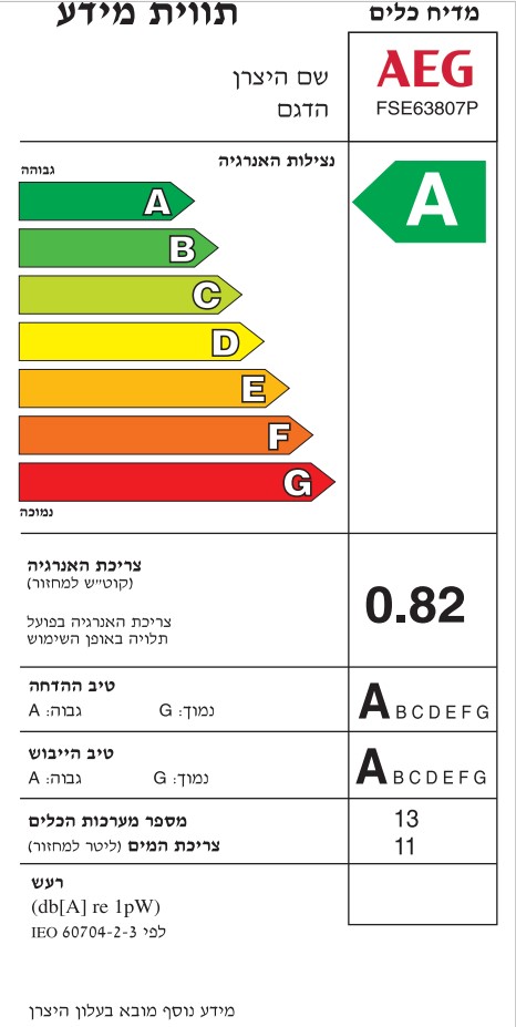 ���� ���� �������� ��� AEG FSE63807P