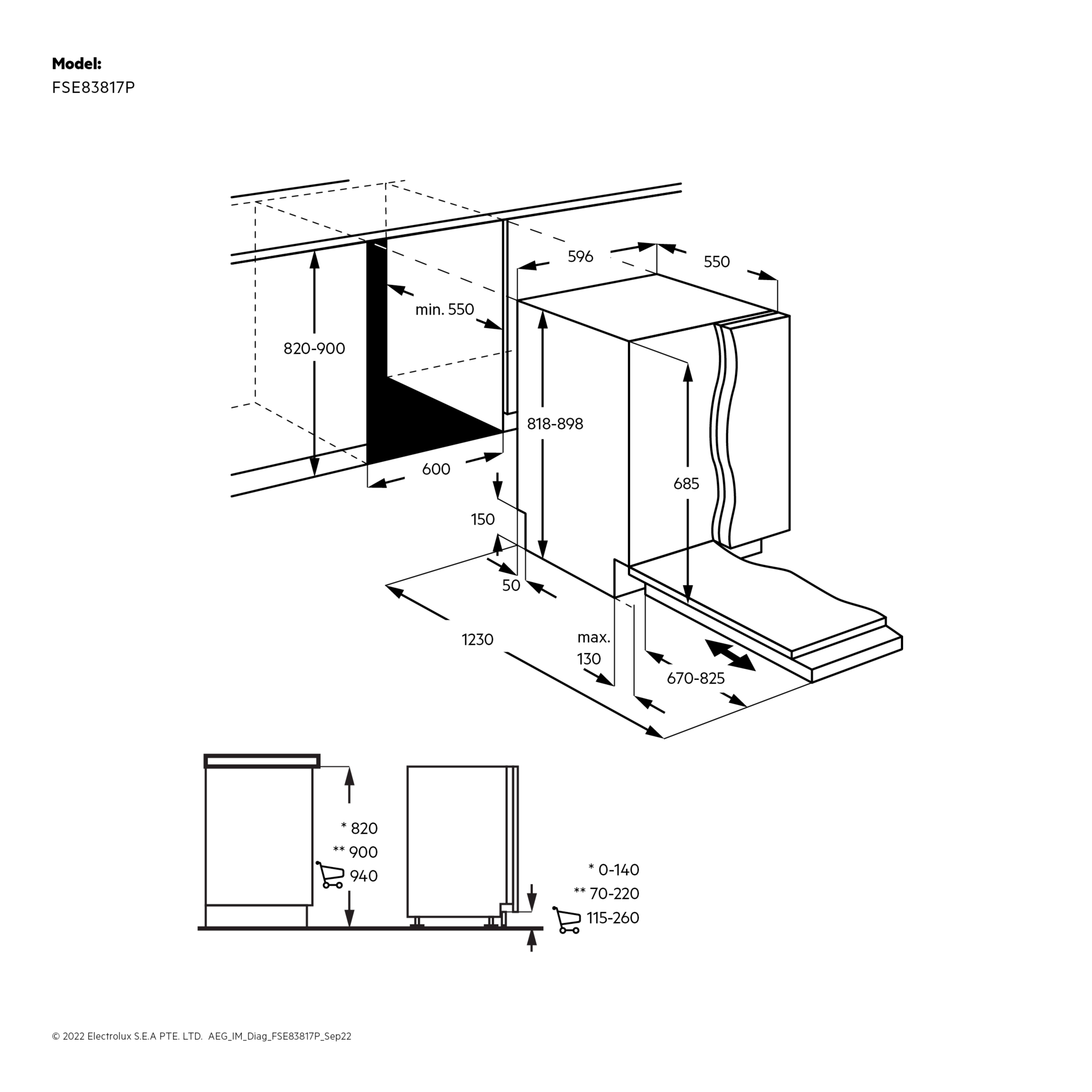 ���� ���� �������� AEG FSE83817P Comfort Lift