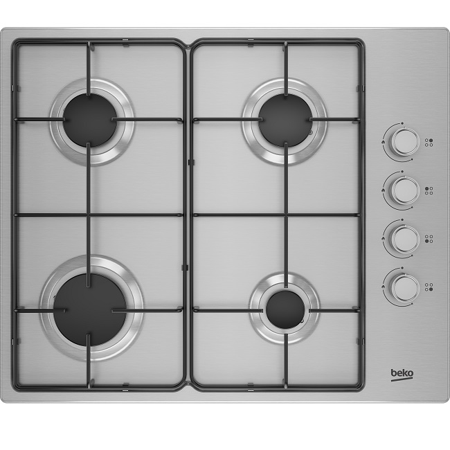 כיריים גז 4 להבות בקו Beko HIGG64124SX כיריים גז 4 להבות בקו Beko HIGG64124SX