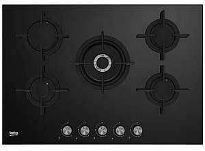 כיריים גז 5 להבות 75 ס"מ בקו Beko HILW75220S כיריים גז 5 להבות 75 ס"מ בקו Beko HILW75220S