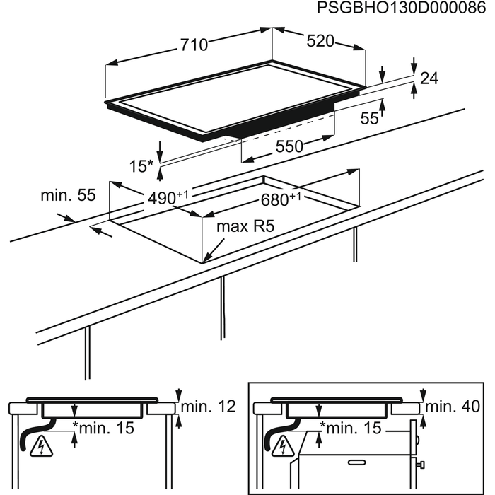 ������ ��������� 70 �"� AEG MAXISENSE PLUS HKP75410FB