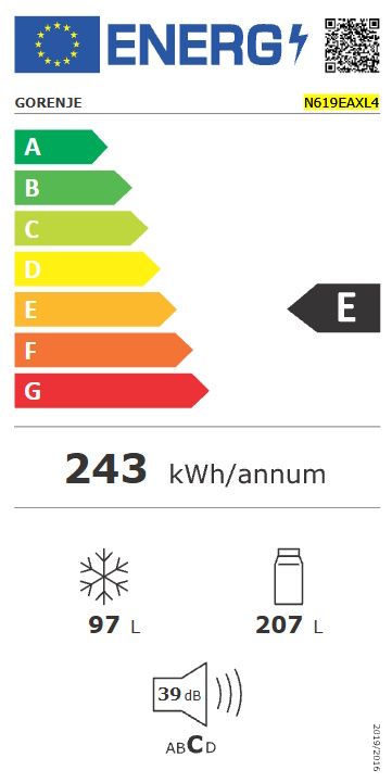 ���� ������� (60 �"�) 304 ���� ��� Gorenje N619EAXL4 *����� ����*