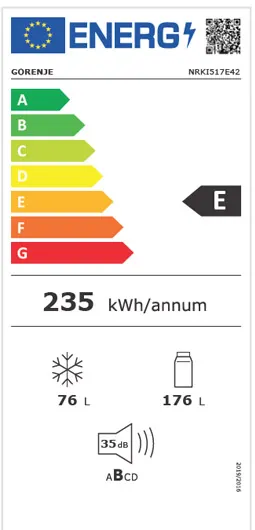 ���� �������� ������ Gorenje NRKI517E42 