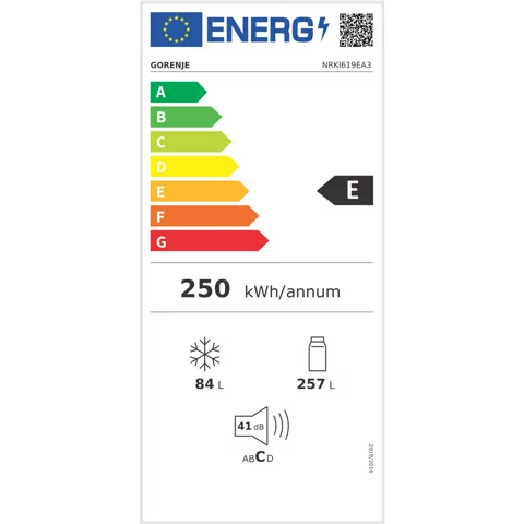 ���� �������� ����� ����� (���� 70 �"� 200 �"� ����) Gorenje NRKI619EA3 No Frost Plus