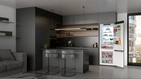 ���� �������� ����� ����� (���� 70 �"� 200 �"� ����) Gorenje NRKI619EA3 No Frost Plus