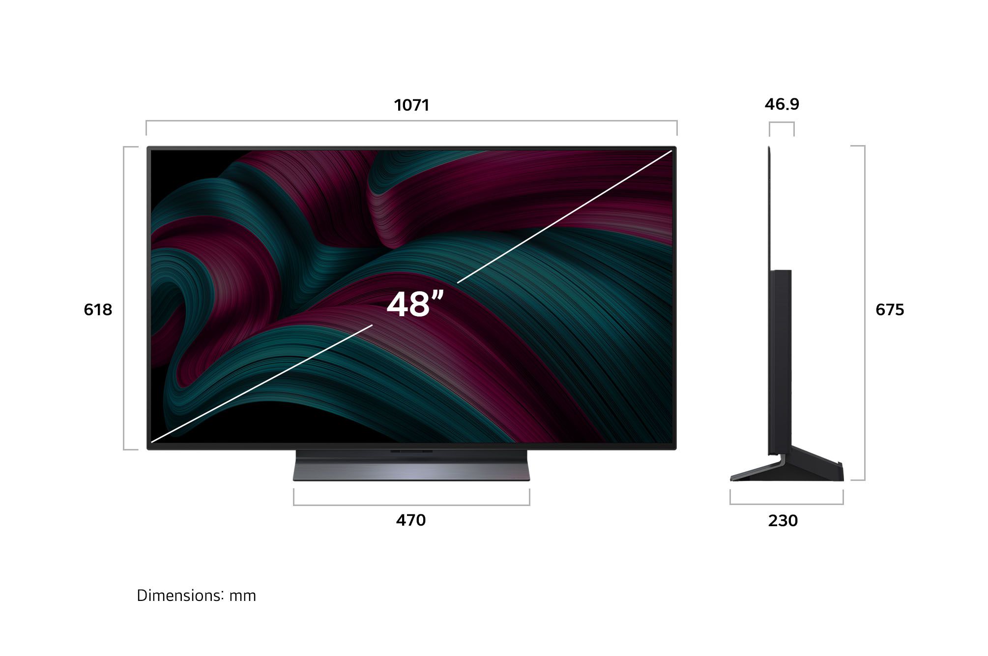 ��� 48" LG OLED48C56LA AI TV SMART 4K