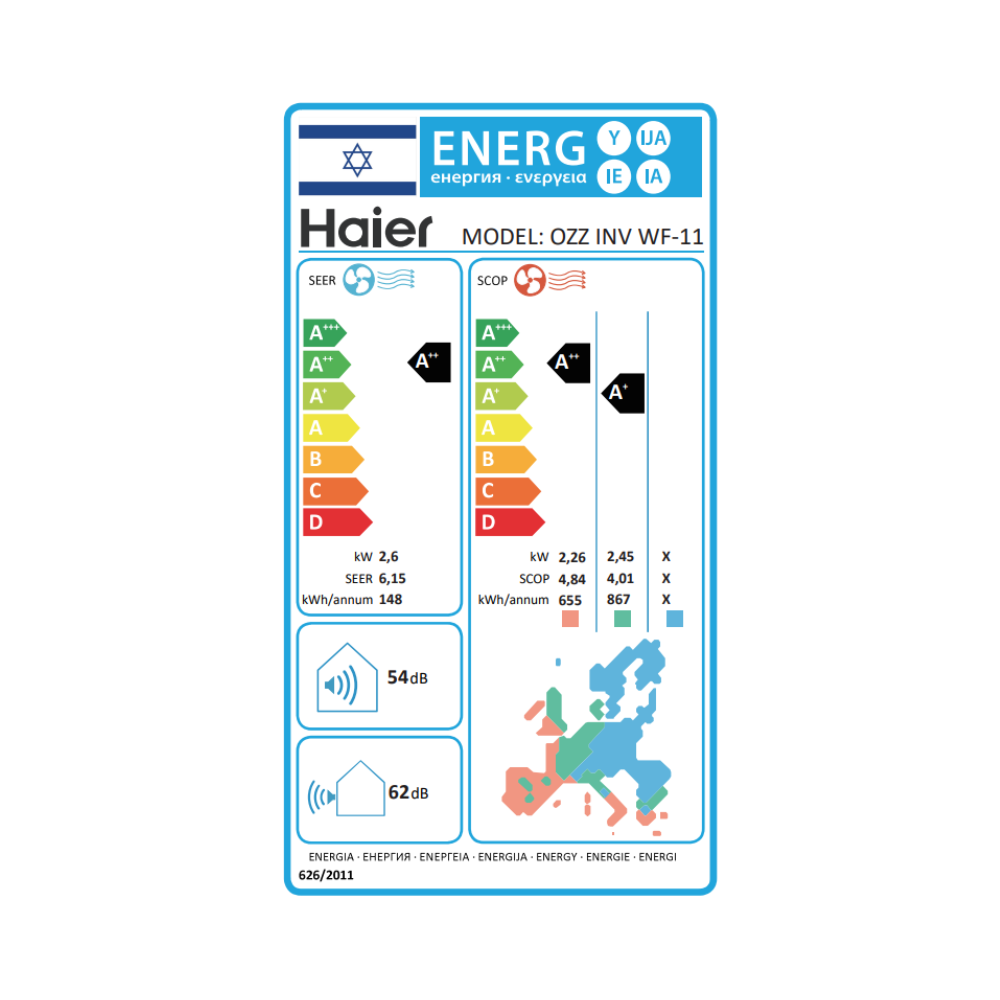 ����� ���� ����� 1 �"� Haier Ozz Inverter WiFi 11