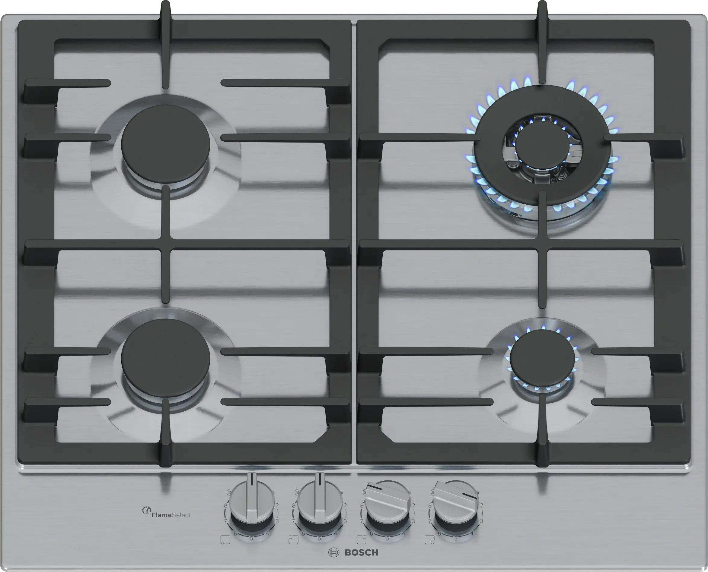 כיריים גז בוש 4 להבות נירוסטה Bosch PCH6A5I90Y כיריים גז בוש 4 להבות נירוסטה Bosch PCH6A5I90Y