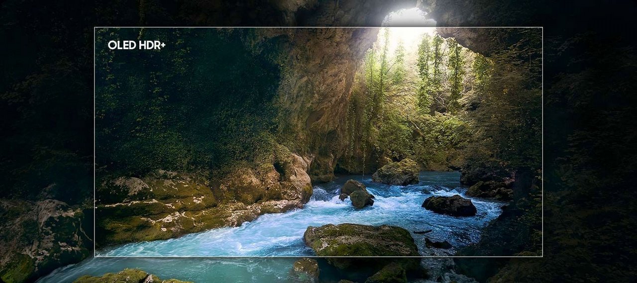 ������ 55 ���� Samsung QE55S90F OLED AI TV 4K
