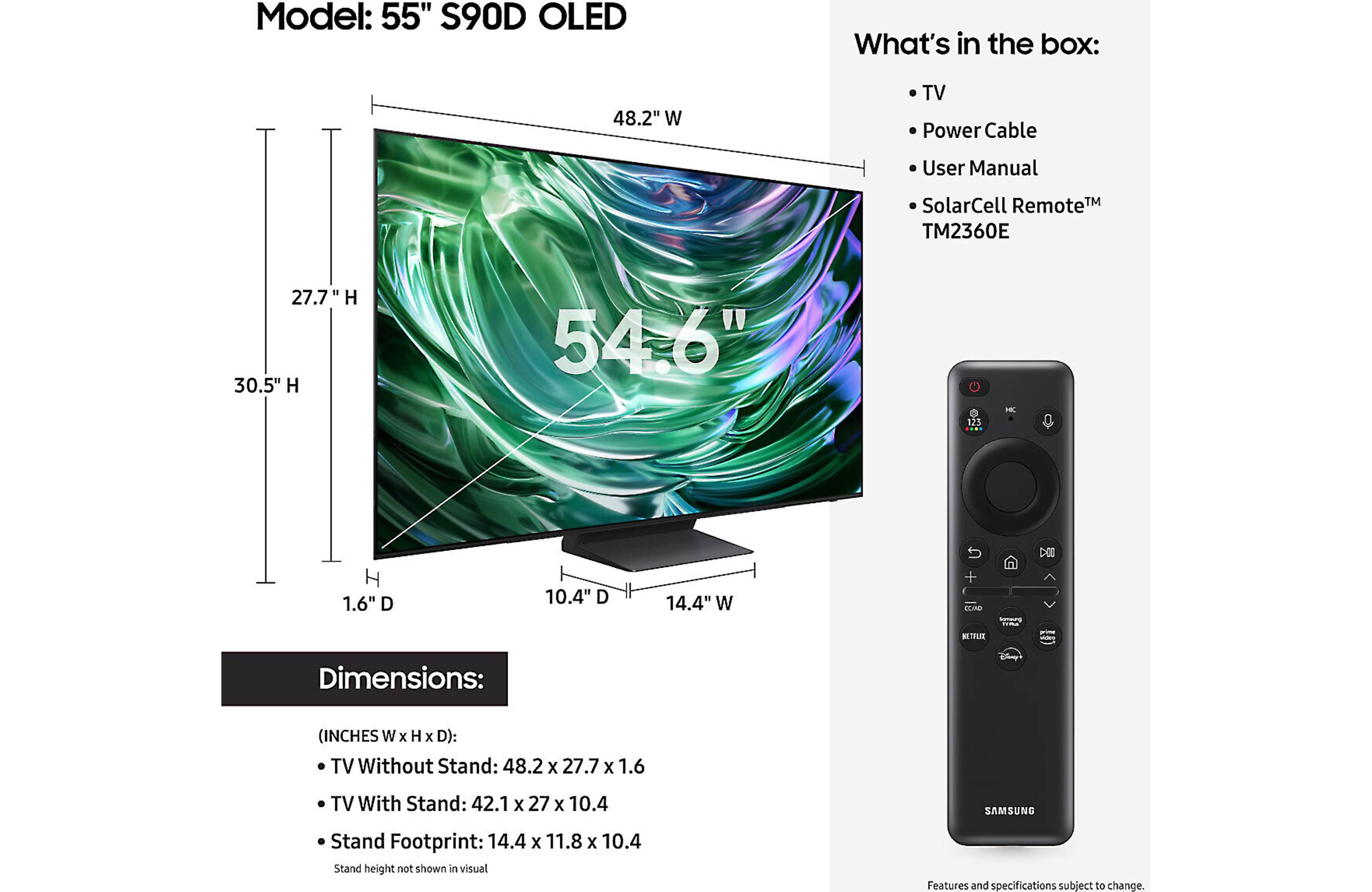 ������ 55" *������* Samsung OLED 4K QN55S90D