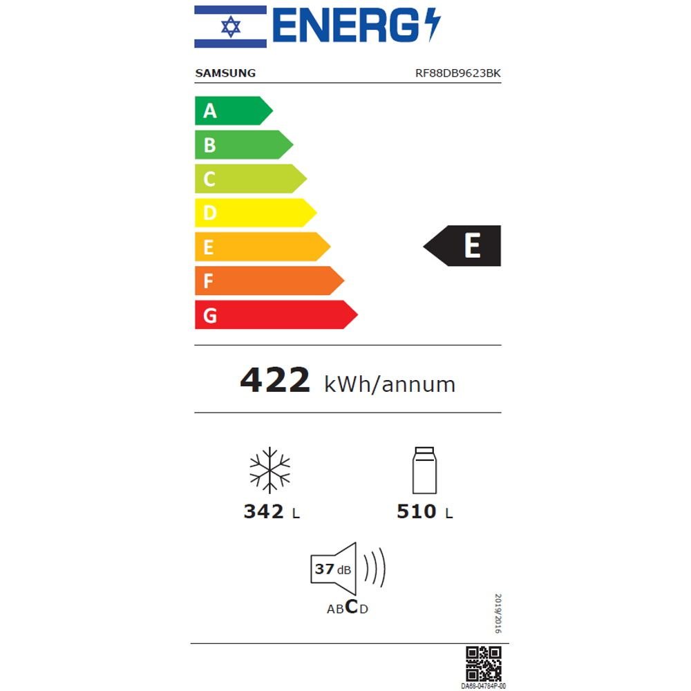 ���� 4 ����� ������ 852 ���� ������ ����� Samsung BeSpoke RF88DB9623BK *�������� ���*