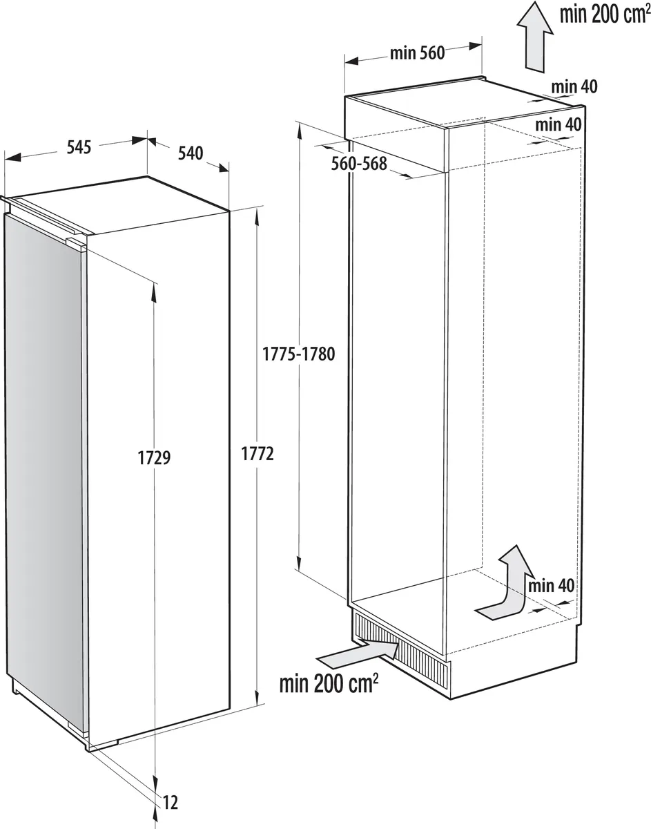 ���� �������� ������� Gorenje RI517E62WF