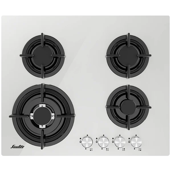 כיריים גז סאוטר 4 מוקדי חימום זכוכית לבנה Sauter SHG318W כיריים גז סאוטר 4 מוקדי חימום זכוכית לבנה Sauter SHG318W