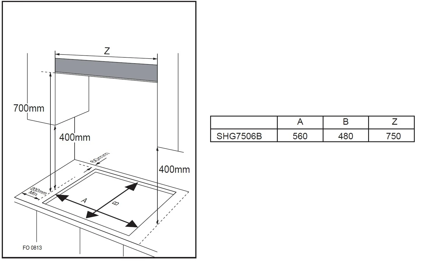 ������ �� ����� 5 ������ (75 �"�) ������ ����� Sauter SHG7506B