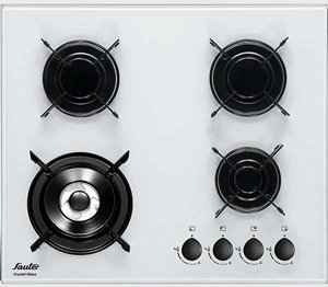 כיריים גז סאוטר 4 מוקדי חימום זכוכית לבנה Sauter SHG318W כיריים גז סאוטר 4 מוקדי חימום זכוכית לבנה Sauter SHG318W