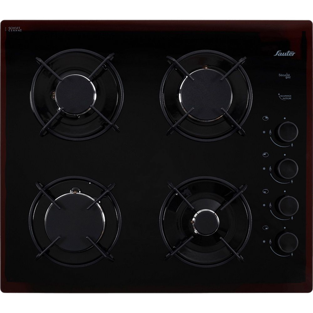 כיריים גז 4 להבות סאוטר זכוכית שחורה SAUTER SHG870B כיריים גז 4 להבות סאוטר זכוכית שחורה SAUTER SHG870B