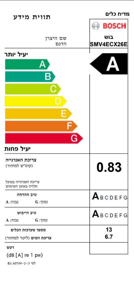 ���� ���� ��� �������� ���  BOSCH SMV4ECX26E *����� ������*